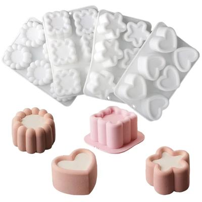 Mousse Cake Mold Square Flower Easy Using Non-stick Chocolate Dessert Hospitality Guests Christmas Decorating DIY Bakeware Tool