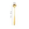 8/4PCS Stainless Steel Cherry Rose Flower Gold Scoop Coffee Spoon Gifts Kitchen Dessert Tea Accessories Tableware Decoration