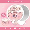 Cartoon Reflective Portable Folding Fan: Cute Mini Round Fan for Women, Students, and Children with Storage Bag