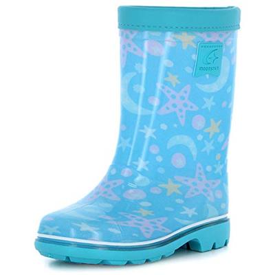 Made In Japan, Rain Boots with Non-Slip Soles, Sizes 14-21cm, Boys and Girls, Kids' RB C65, Sax, 18.0cm, 2E