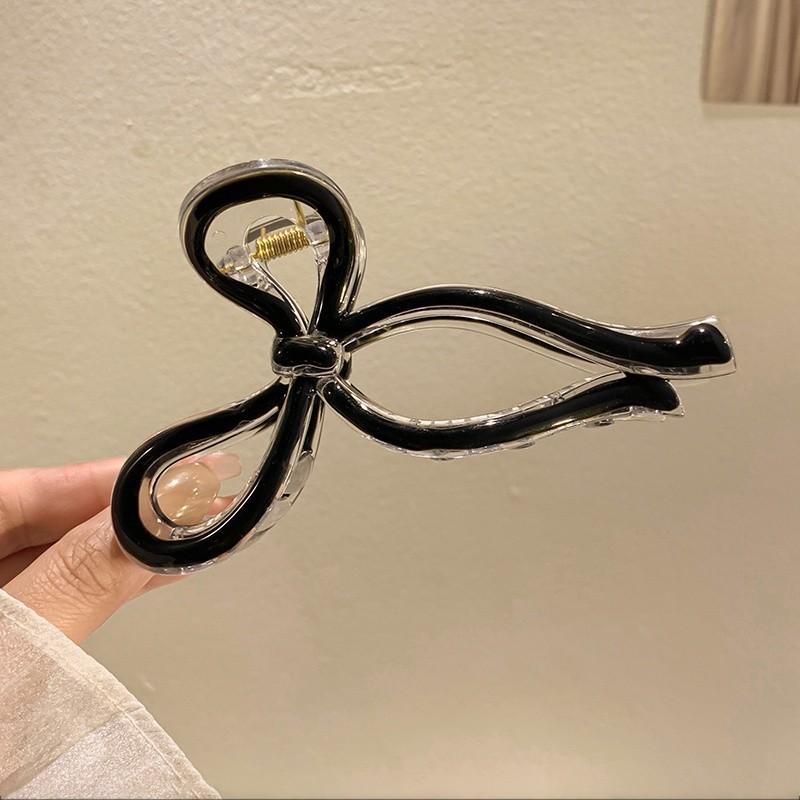 Dodder Bow Hair Claw Clips for Women Acrylic Candy Color Hairpin Sweet Hair Accessories