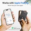 Bluetooth Wallet Tracker Card-1 Pack, 0.07 In Thin Rechargeable Wallet Finder Card Works with Apple Find My (iOS Only,Not for Android), iPhone Smart