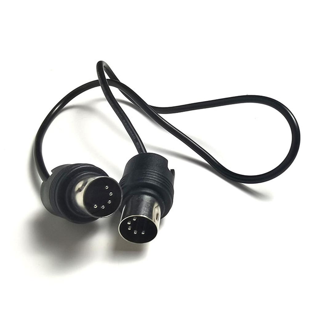 Male to Male Cable 5 Pin 360 Degree Electric Piano Keyboard Effector Sound Card Transmission Extension Cord Cable Plug