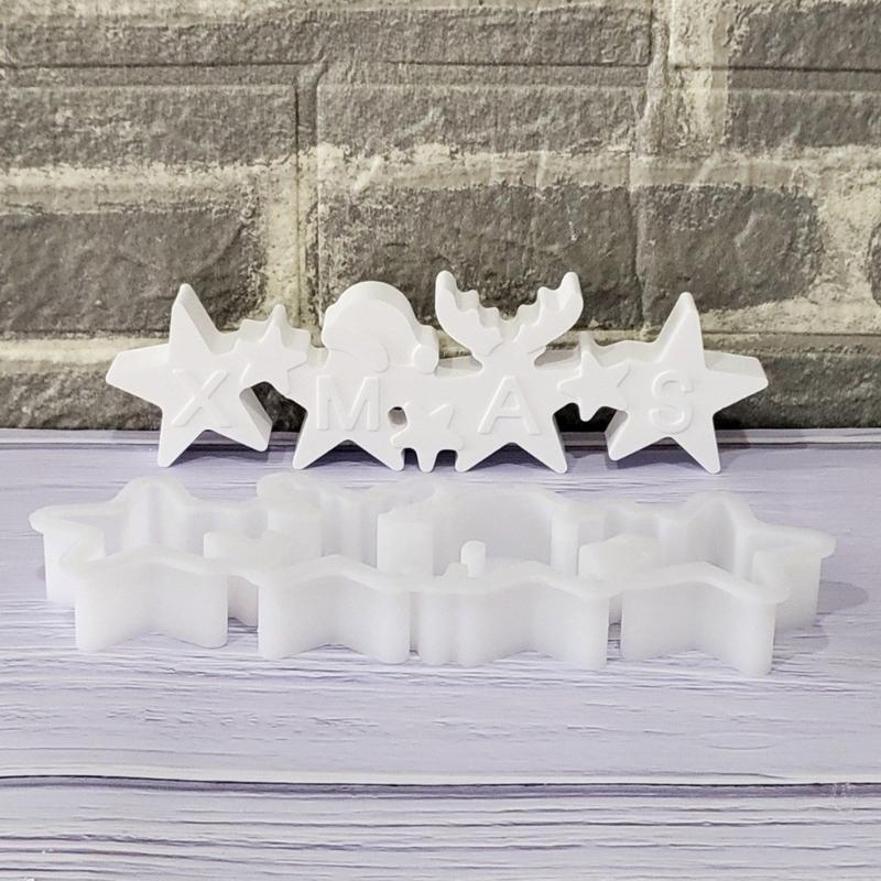Star Shaped Silicone Crafting Molds for Handmade Candle Resin Art Heat Resistant Easy Demolding Creative Decoration Tool