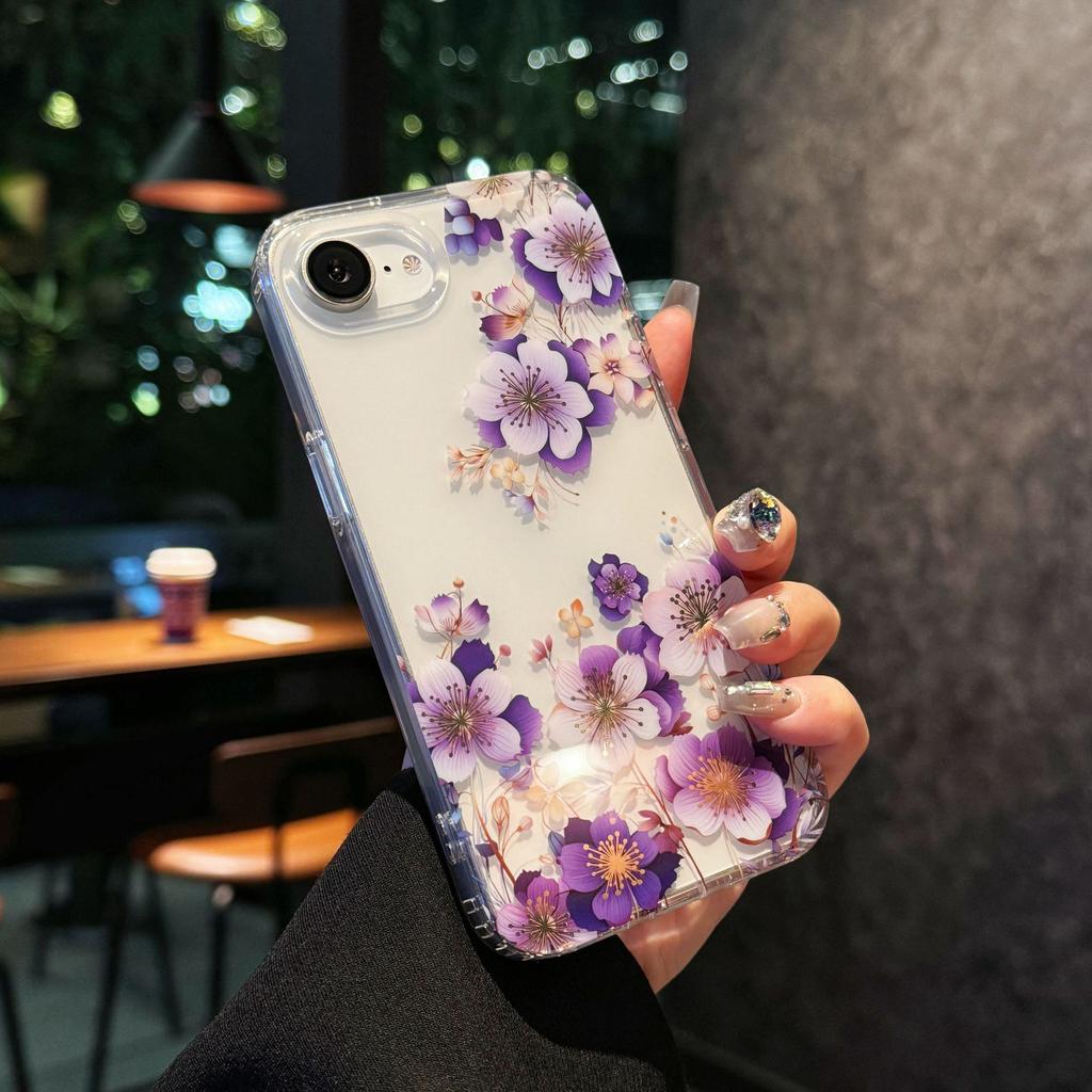 Yuese Garden for IPhone 16E Phone Case for Apple 15promax High Transparency Creative Anti Drop 14 Protective Cover