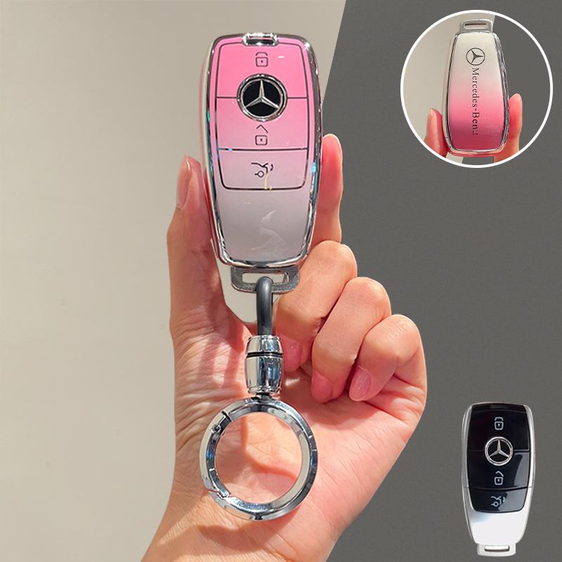 Kryt na klíče od auta z uhlíkových vláken Pouzdro na klíčenku pro Mercedes Benz E C S G Třída GLC CLE CLA GLS AMG W205 W213 W222 C260 E200 E400 E63