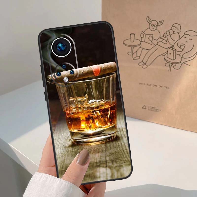 Cigar Whiskey Ice Drink For Honor Magic 7 Lite 5 6 8 Pro Case For Honor 400 200 90 70 50 X8c X8b X9a X9b X9c X9d Win