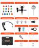 Coolant Pressure Tester Kit, 47Pcs Radiator Vacuum Refill Kit with 3 Metal Adapters, Universal Fit, Automotive Cooling System Pressure Tester Tool,