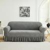 1 PC Jacquard Sofa Cover with Skirt Splash can be easily removed Couch Cover Protector of Bench with Armrest