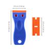 Multipurpose Car Wrap Scraper Set Plastic Blade Sticker Remover for Paint Safe Cleaning, Auto Glass Tint Film Applying Tools