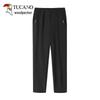 TUCANO Women's Elastic Waist Straight-Leg Trousers for Seniors