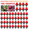 1000-100PCS Irrigation Drippers Sprinklers Garden Watering Sprinkler Head Flow Head Garden Watering Irrigation System 4/7mm