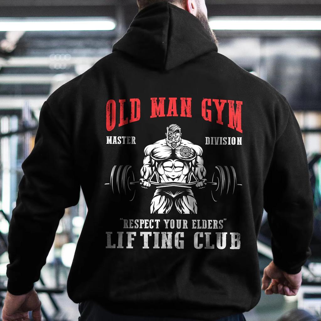 This Is My Therapy Pattern Hooded For Men Autumn Winter New Men's Fitness Hoodies Gym Workout Hoodie Breathable Sweatshirts