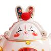 Year Wealth Lucky Figurine Ceramic Piggy Bank Decoration Home Office Decor for Good Luck Collectible