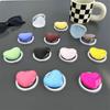 Solid Color Glass Love Cell Phone Airbag Holder Magnetic Removable Desktop Support Portable Retractable Cell Phone Holder
