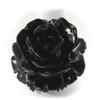 Les Trésors De Lily [J8034] - Black 'Flora' Designer Ring
