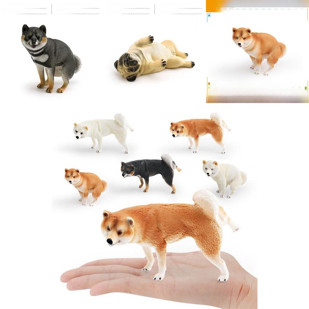 PVC Japanisches Shiba Inu Modell Für Kinder Pädagogisches Spielzeug Tierfigur