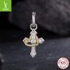 Love Cross Diy Pendant Jewelry Accessories Personalized Trend S925 Sterling Silver Beads