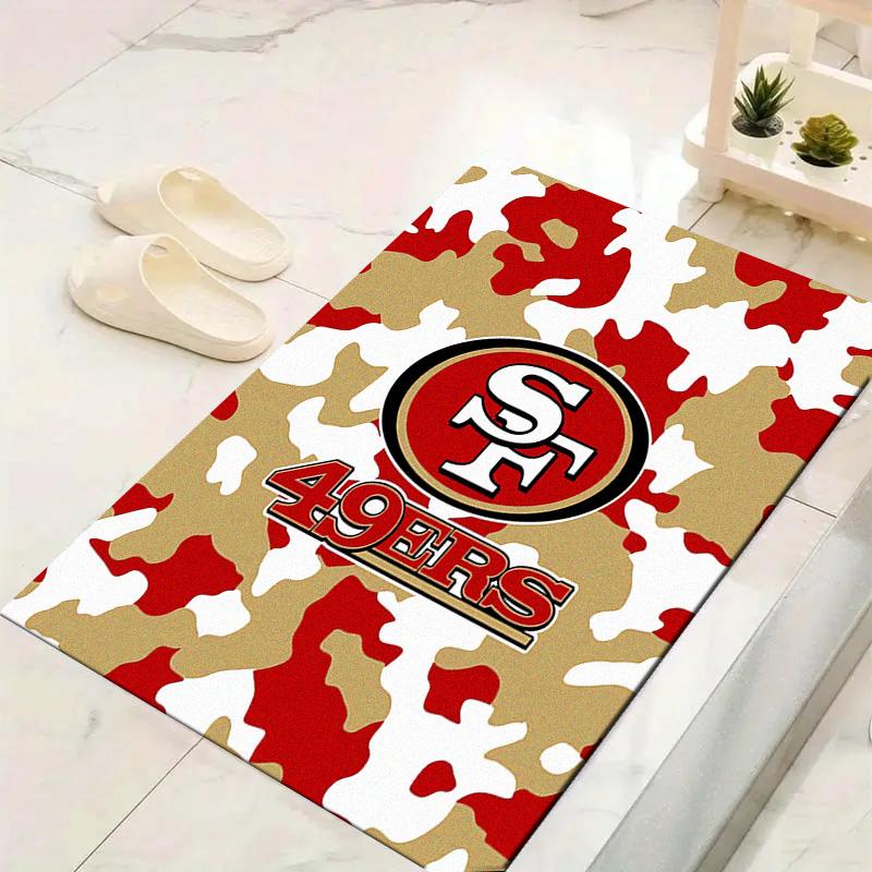 San Francisco 49ers Teppich für Wohnzimmer Schlafzimmer Zuhause Sofadekoration, Kinderspiel rutschfeste Fußmatte