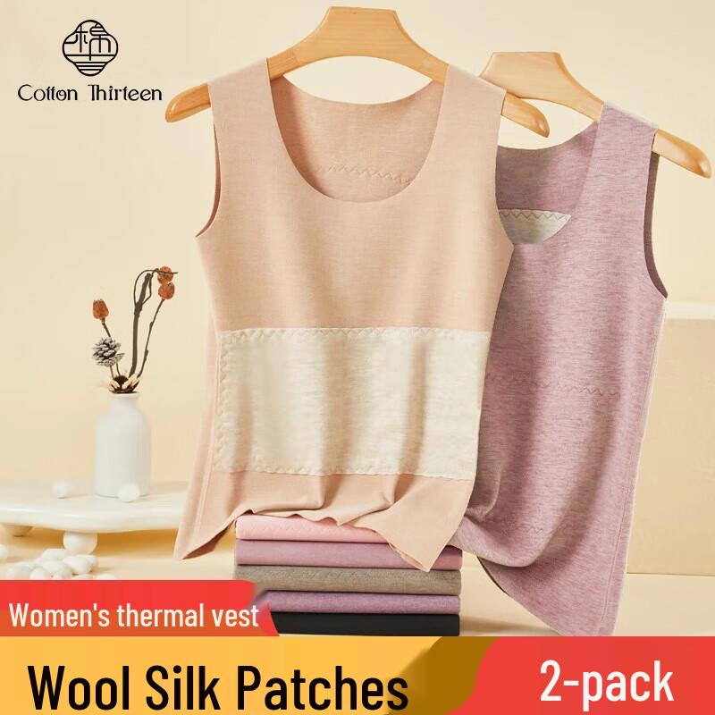 

Женский терможилет без рукавов из смесовой ткани De Velvet (2-Pack) L