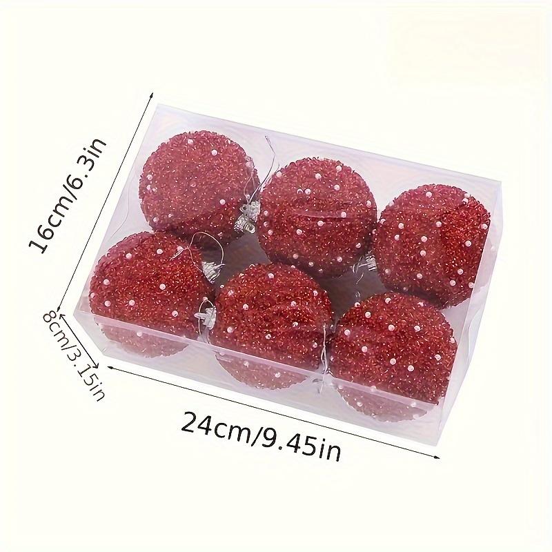 6pcs, 4-inch Champagne Ball Hanging with Sparkling Valentine's Day Ornaments, Birthday Parties, Bachelorette Parties, Weddings