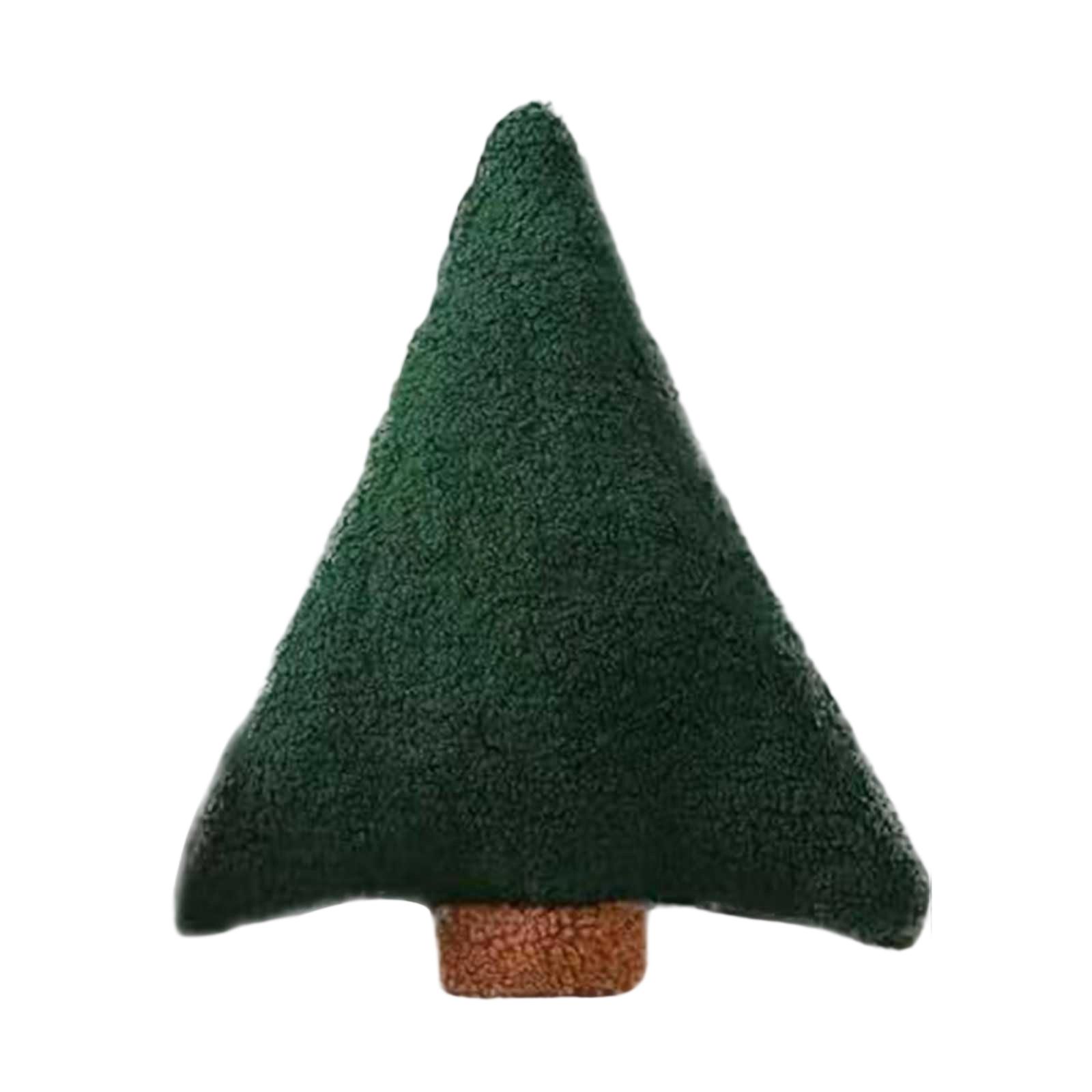 

Christmas Tree Pillow Christmas Tree Shape Plush Pillow With Pompom Christmas Decoration Pillow Suitable For Sofa Chair Living Room Home Decoration One Size