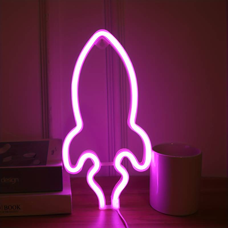 Xiaomi Neon Sign Alien Face Shaped Wall Hanging Lights for Home Game Room Saucerman Plant LED Night Lamps Xmas Party Holiday Art Decor
