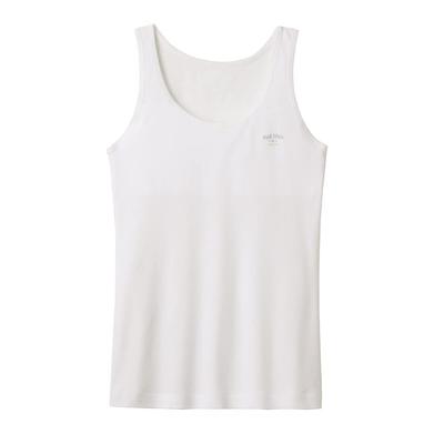 Gunze Piecclair Daily Tank New Size 140 Top, 100% Cotton, Girls, White,