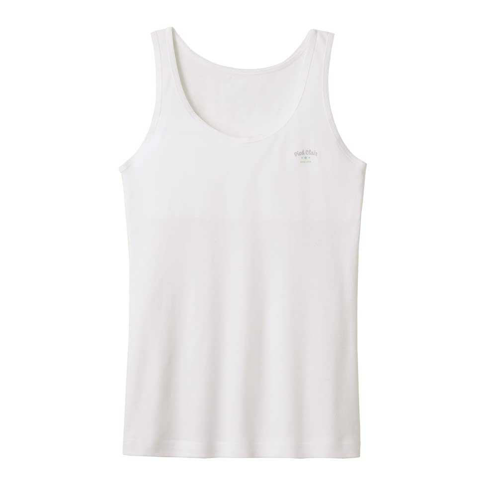 Gunze Piecclair Daily Tank New Size 140 Top, 100% Cotton, Girls, White,