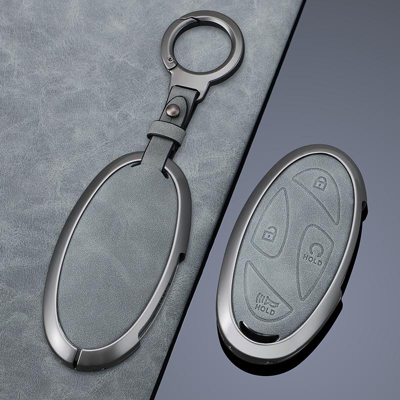 5 7 Tasten Zinklegierung Auto Smart Key Fob Abdeckung Hülle Schutzgehäuse Fernbedienung Passend für Hyundai Kona Ev Grandeur Gn7 Ioniq 6 Serie
