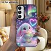 Phone Case: 2D Flat Samsung Galaxy A34 A35 M05 M06 S20 S22 S21 FE Plus 5G Protective Case, Couples Style, Gradient Little Bunny, Christmas and Hallowe