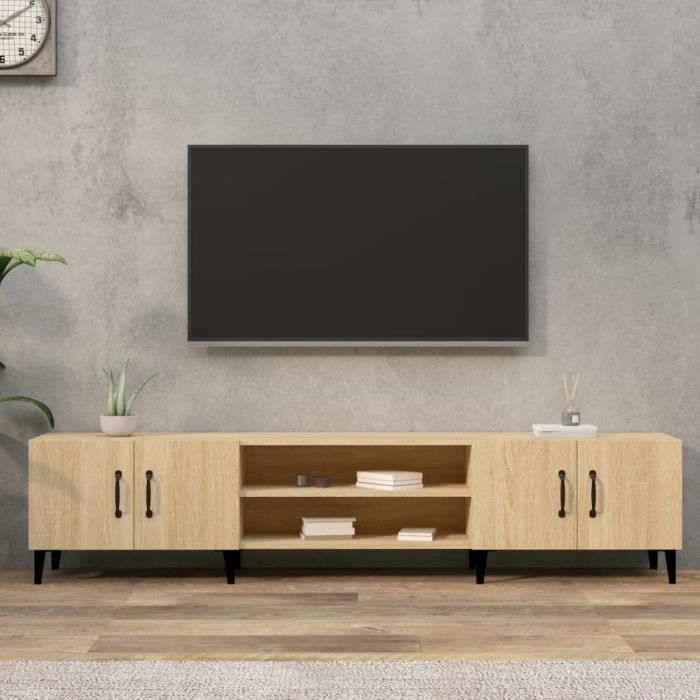 VidaXL TV Furniture Sonoma Oak 180x31.5x40 Cm Engineered Wood 816267