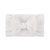 European & American Soft Jacquard Nylon Baby Bow Headband - Skin-Friendly for Girls