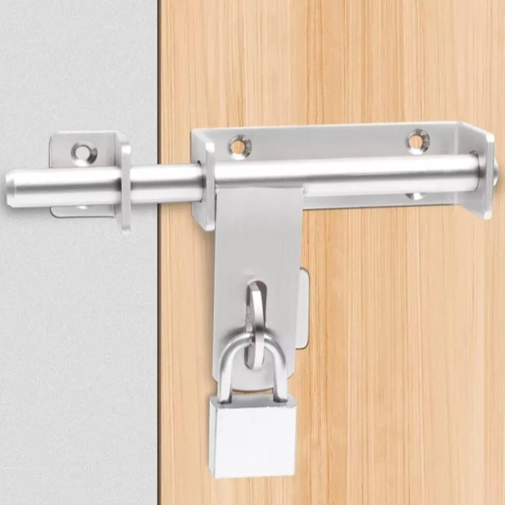 Heavy Duty Door Buckle Hasp Anti-theft Door Lock Buckle Easy To Use Door Bolts Catch Lock Kitchen