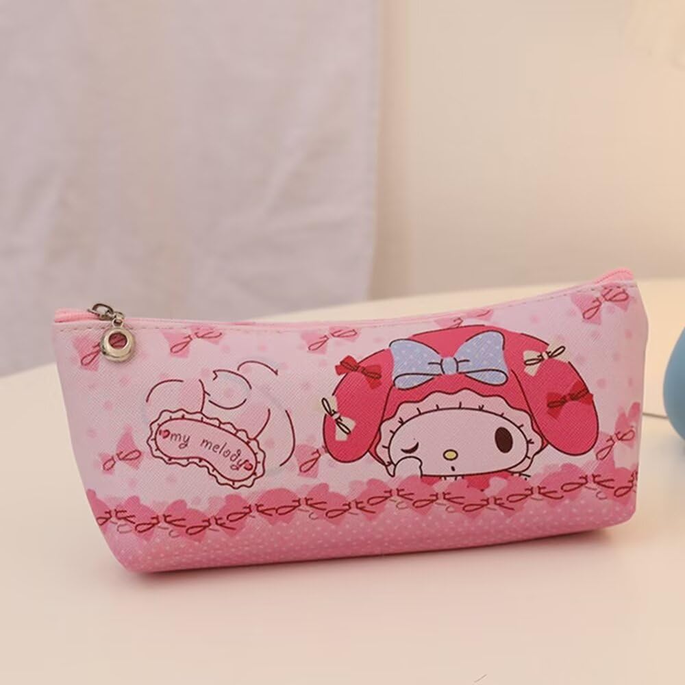 Creion My Melody Drăguț Creion Sanrio Pungă Mare Simplă Elegantă pentru Copii și Școala Primară, Gimnaziu și Liceu x 8 x Dimensiune E Cutie, Cutie, Capacitate,