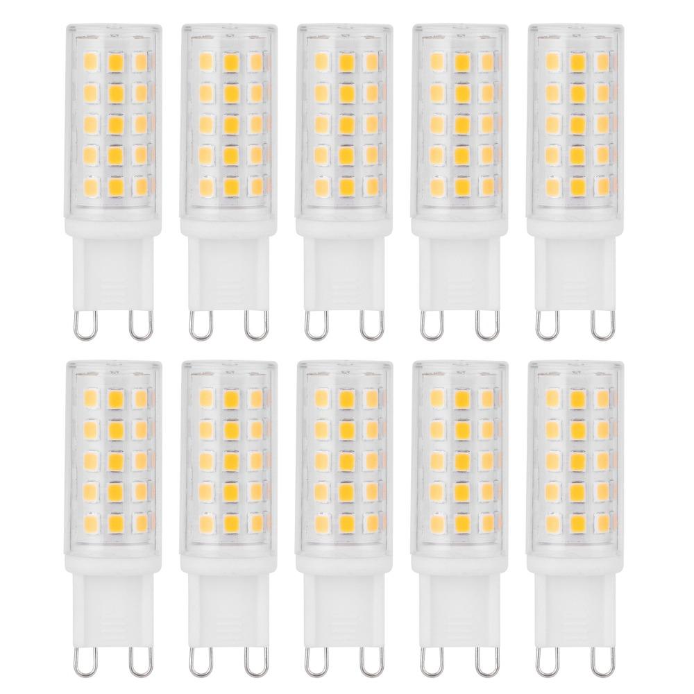 10pcs AC100-265V Light Bulb 54LED Bi-Pin Base Bulb Replace G9 LED Bulb Wall Sconce