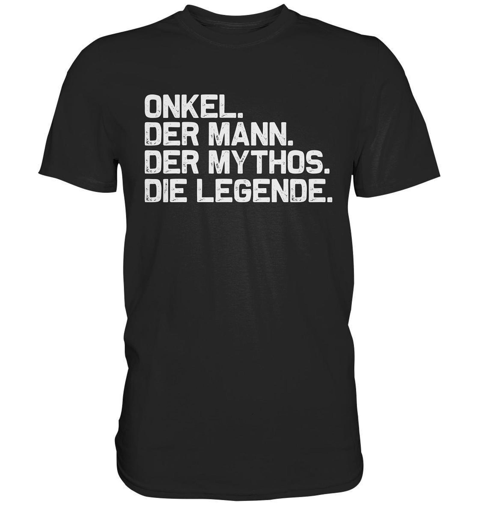 Uncle T-Shirt Sayings Man Myth Legend Godfather Birthday - Premium Shirt XL
