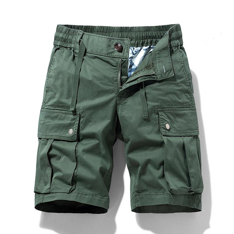 Men's Retro Multi-Pocket Loose Cargo Shorts 079 - Trendy Summer Style