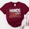 Hands Off Protest T Shirt Mens Womens Tees Top, Political Activism, Save Public Lands, Free Speech.