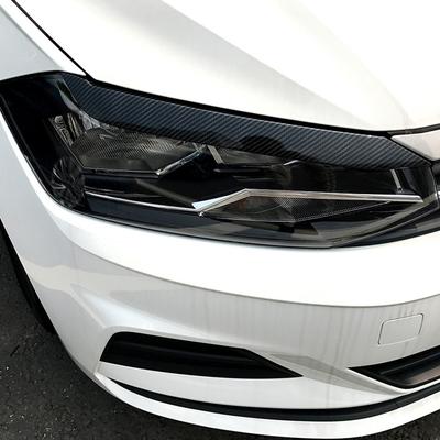 Para Volkswagen VW Polo MK6 2019 2020 2025 2025 2025 Pegatina Decorativa para Faro Delantero Cubierta Moldura Accesorios de Estilo