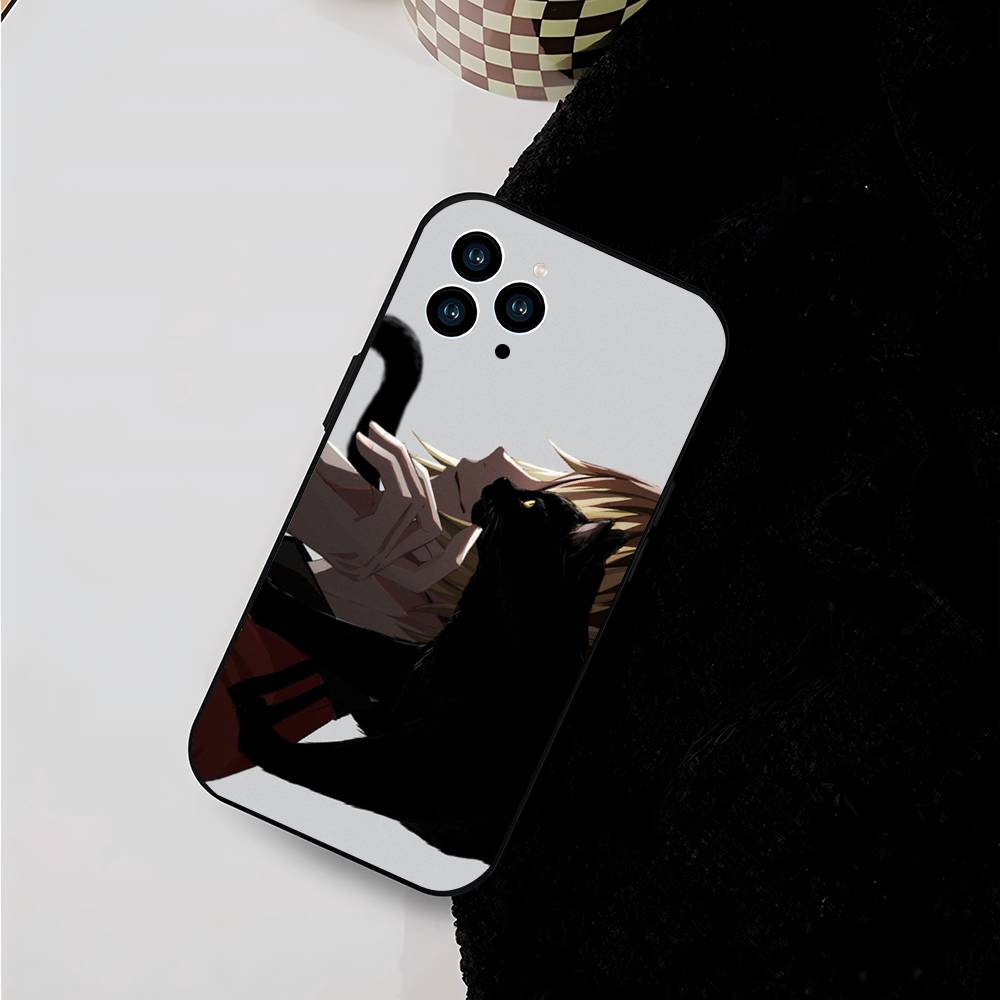 Anime H-Haikyuu Nekoma Phone Case For IPhone 17 Air 16 15 14 13 Pro Max 11 12 Black Silicone Cover