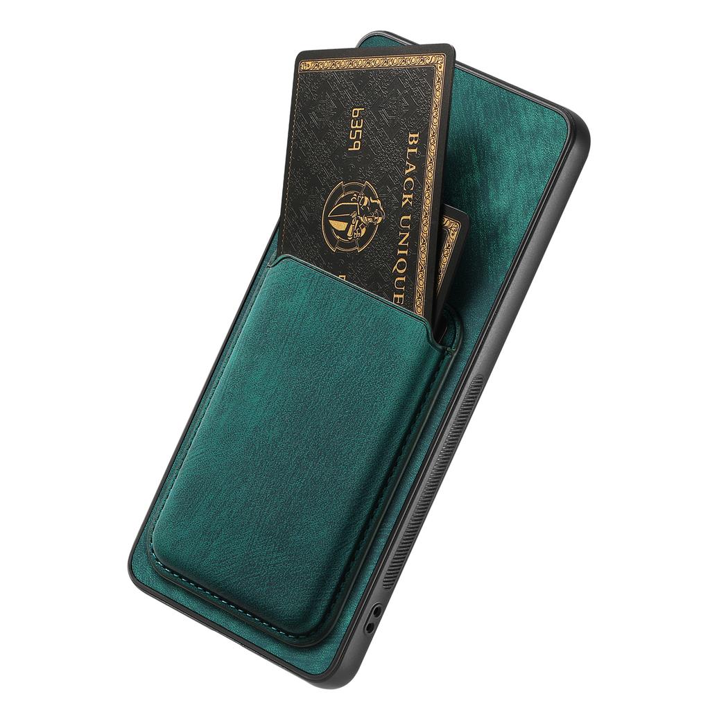For Oppo Reno13 F 5G Case Compatible with MagSafe Leather Back Cover with Detachable Card Holder