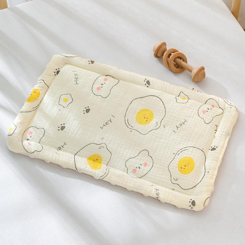 Baby Pillow 0-12 Months Baby Bean Velvet Pillow Cushion Four Seasons General Cotton Gauze Breathable Infant Pillow
