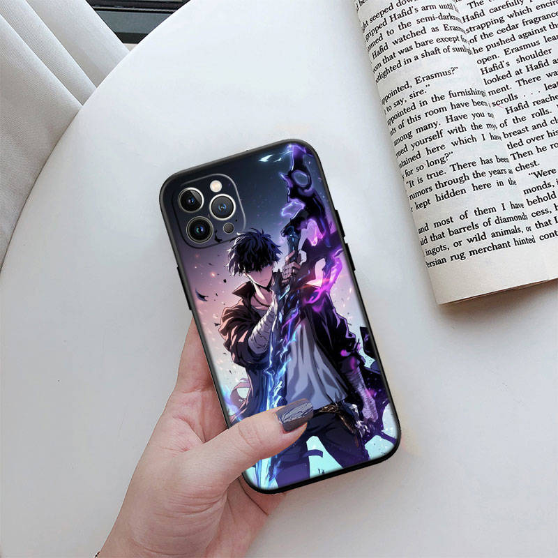 JO51 Solo Leveling Phone Case for iPhone 7 8 11 12 13 14 15 16 16E XS Pro Max XR X SE Samsung S20 S21 S22 S23 S24 FE Ultra Plus Lite S21S A55