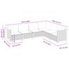 Vidaxl 6-Cz. Set di Mobili da Giardino con Cuscini, Polyrattan Nero