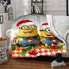1Pc Christmas Minion Unicorn Blanket Soft Throw Blanket For Home Bedroom Bed Sofa Travel Office Solid Christmas Blanket