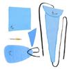 SLADE 5-Piece Saxophone Cleaning Kit: 3D Bore Brush, Bore Brush Cloth, Polishing Cloth, Triangular Cloth, Mouthpiece Brush.