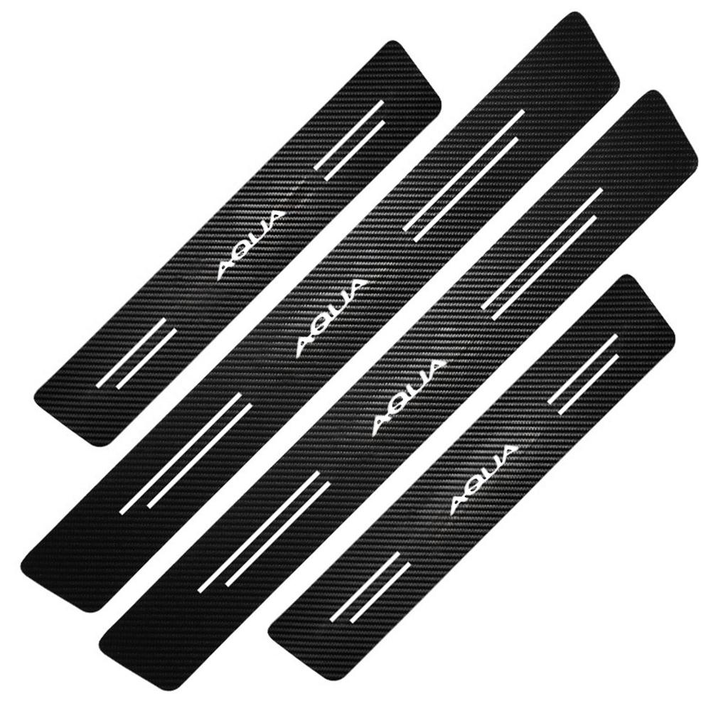 New AQUA Side Step Scuff Compatible with All Luxury Interior Gold Leaf Strong Easy Interior Silver Guards, Plates, Vehicles, Parts, Finish,