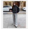 Women Stand Collar Short Spliced Windproof Padded Coat Warm Winter Casual Outerwear