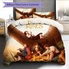 Classic Movies  Pattern Bedding Quilt Set Quilt Cover Pillowcase Home Decoration Birthday Gift (1 * Duvet Cover + 2 * Pillowcase, Without Core)